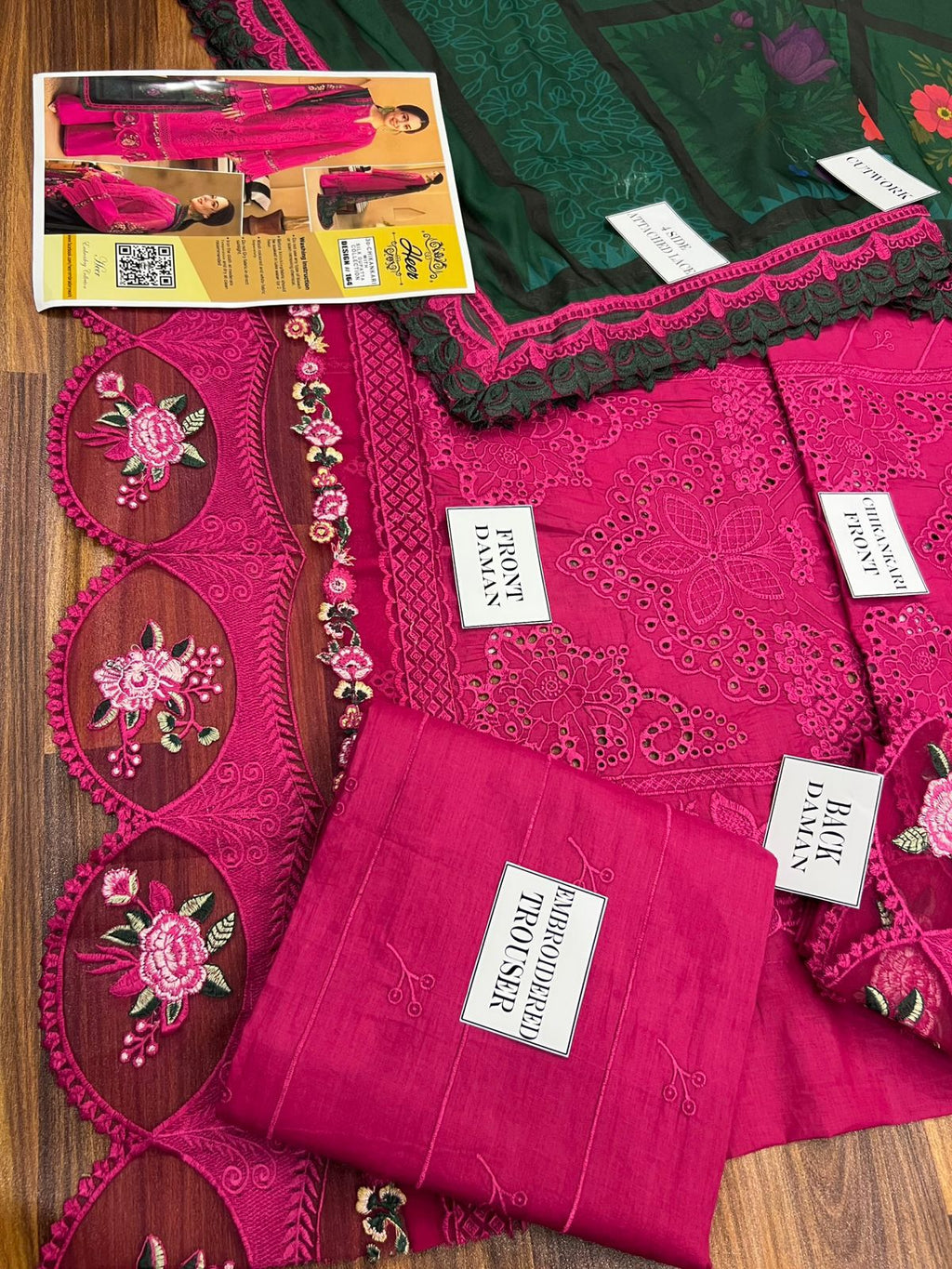 Fully Heavy Embroidered Chikankari