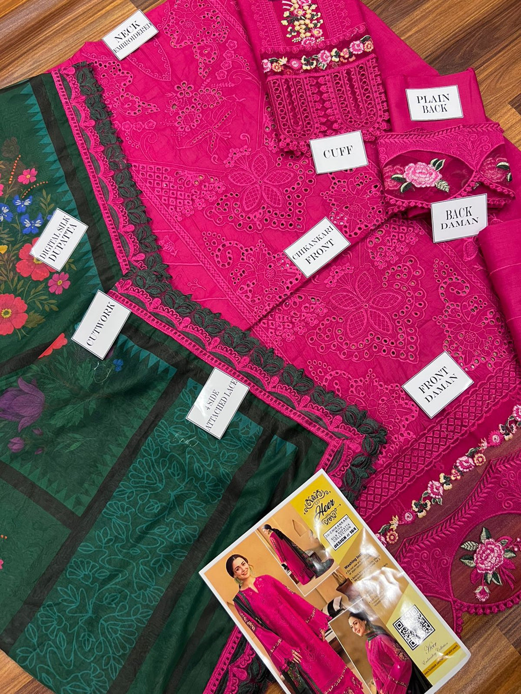 Fully Heavy Embroidered Chikankari