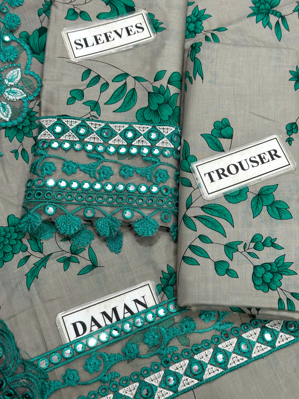 Aneela's Collection Unstitched Embroidered Lawn Suit -  (WFR-24-B)